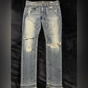 rag & bone Dre Light Blue Distressed Jeans